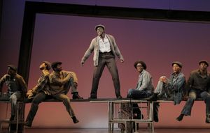 James T. Lane, Derrick Cobey, Julius Thomas III, Joshua Henry (standing), Josh Breckenridge, Kendrick Jones, Rodney Hicks @ BroadwayWorld James T. Lane, Derrick Cobey, Julius Thomas III, Joshua Henry (standing), Josh Brecke Photo